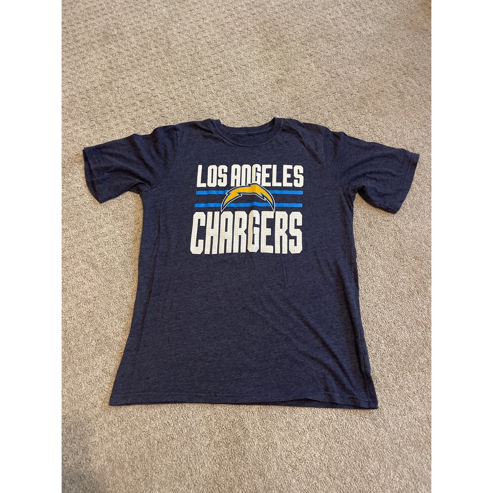 Team Apparel Navy Blue Los Angeles Chargers Short Sleeve Shirt